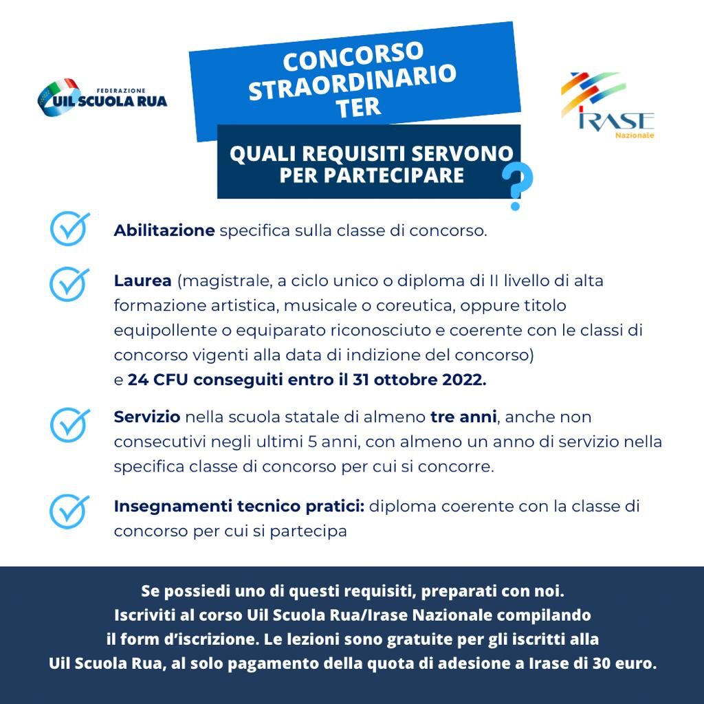 CONCORSO STRAORDINARIO TER - UIL SCUOLA TOSCANA